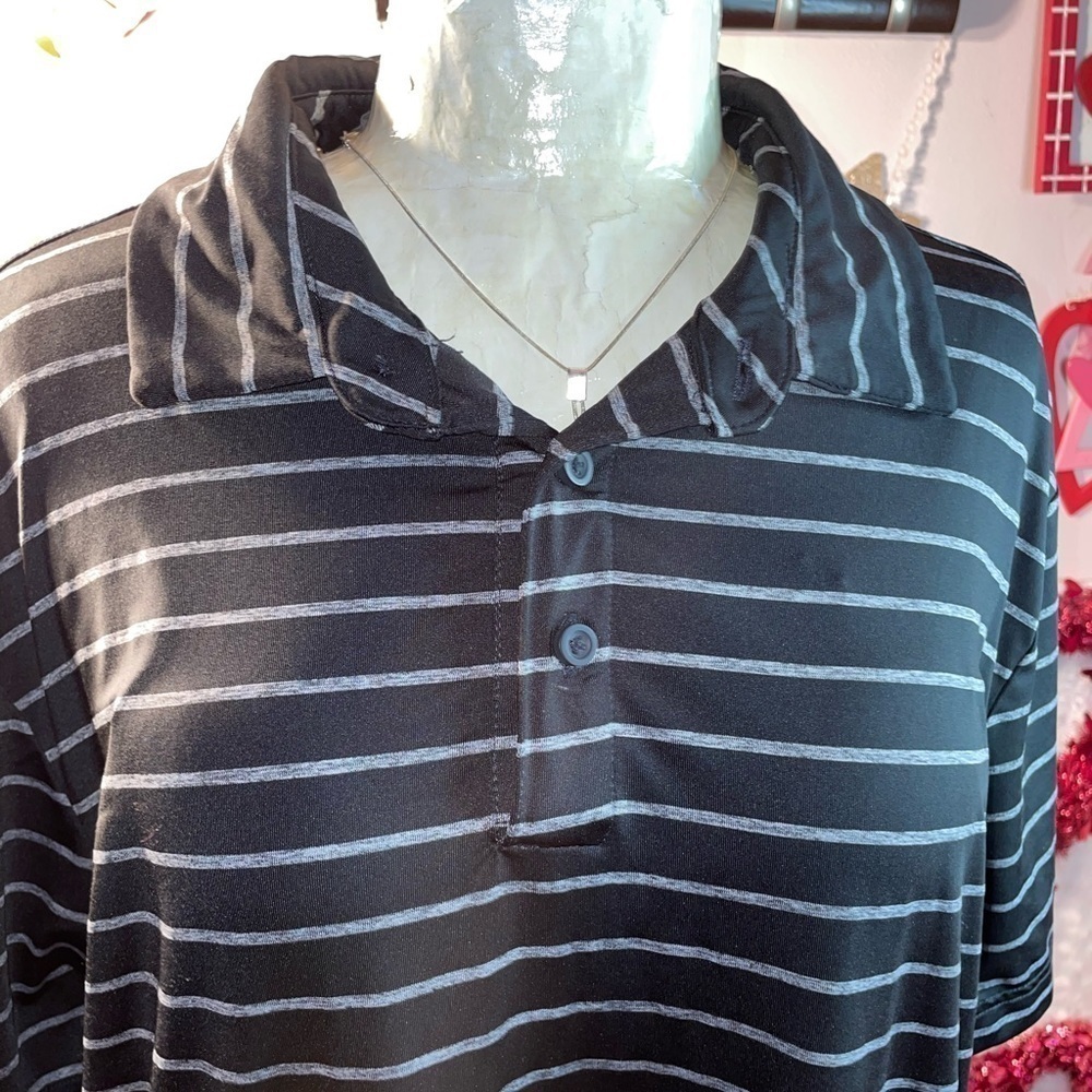 NWOT Members Mark, active performance, polos men, size large, striped polo - Picture 7 of 9